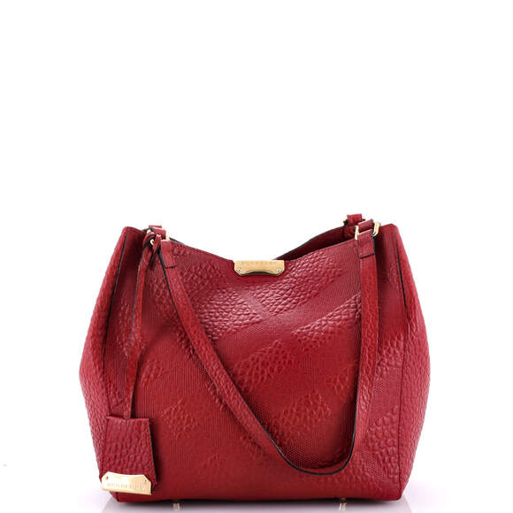 Burberry Canter Tote Check Embossed #175466B59B - Picture 1 of 10